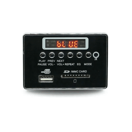 Modulo Reproductor MP3 USB AUX Bluetooth FM TF Card 12V Ref: JQ-D085BT