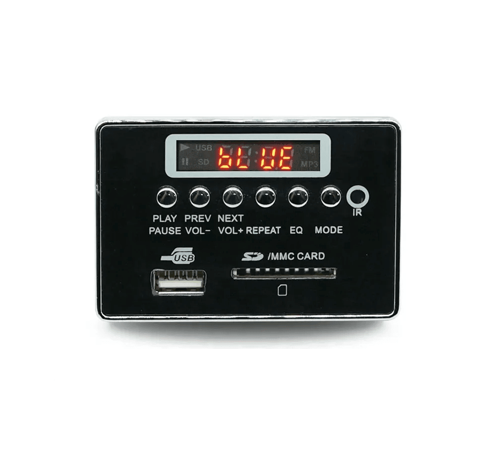 Modulo Reproductor MP3 USB AUX Bluetooth FM TF Card 12V Ref: JQ-D085BT