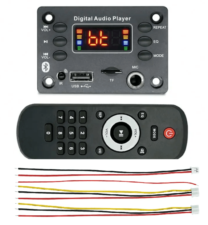 Modulo Reproductor MP3 USB AUX Bluetooth FM TF Card 12V Ref: JQ-D136BT - Image 2