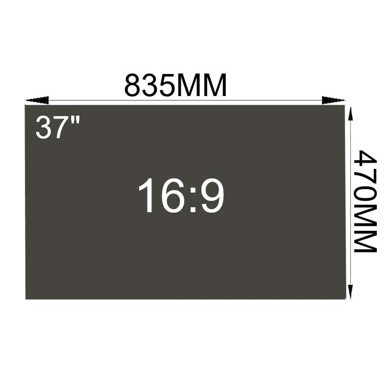 Filtro Polarizado LCD para TV 37" Pulgadas RA (16:9) ( 835x470mm )