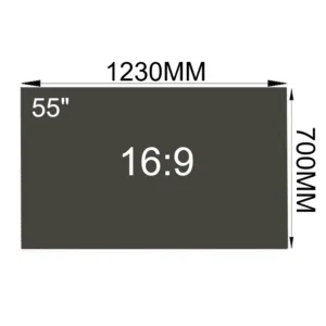 Película polarizada LCD para pantalla 55" Relación Aspecto (16:9) ( 1230x700mm )