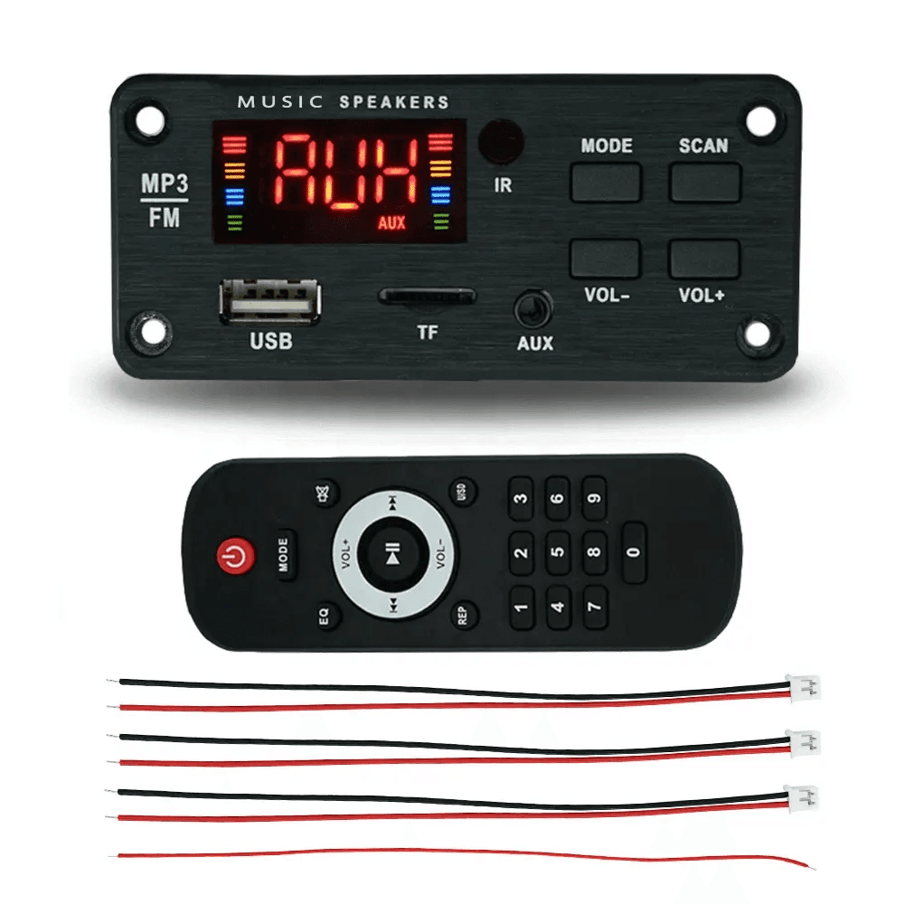 Modulo Amplificador USB AUX Bluetooth FM SD 7-16V 2x25Wtts Ref: JQ-D002BT - Image 2