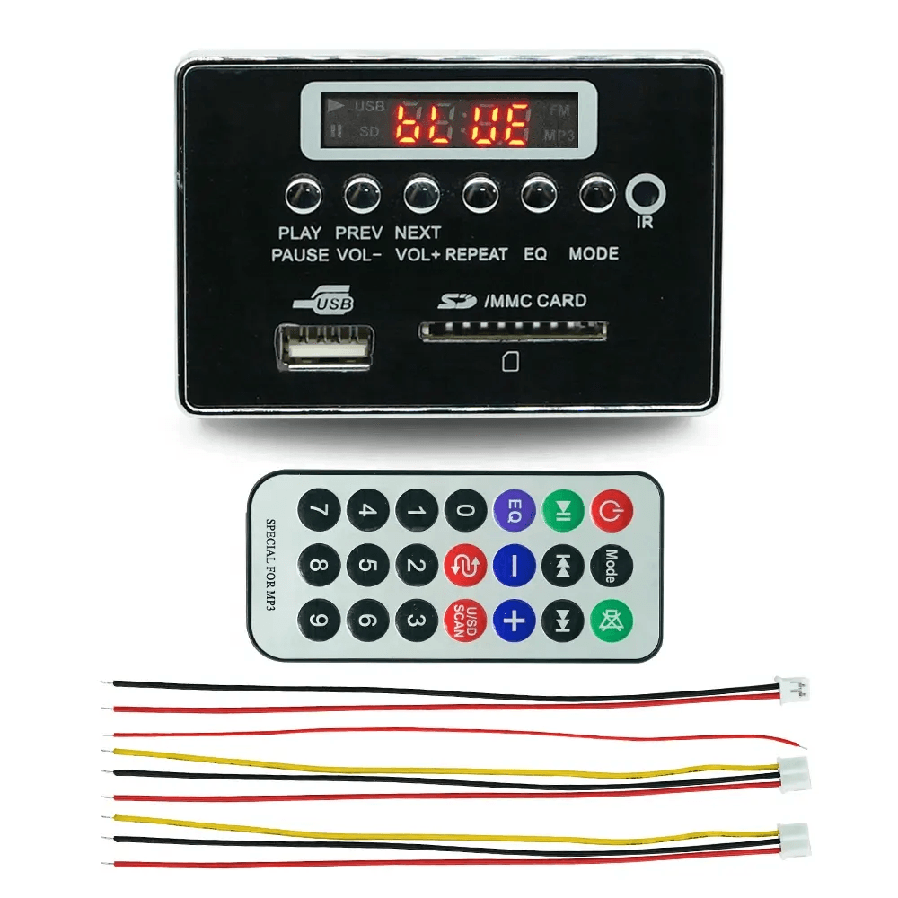 Modulo Reproductor MP3 USB AUX Bluetooth FM TF Card 12V Ref: JQ-D085BT - Image 2