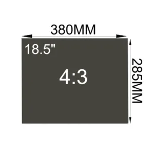 Película polarizada LCD para pantalla 18.5" Relación Aspecto (4:3) ( 380x285mm )