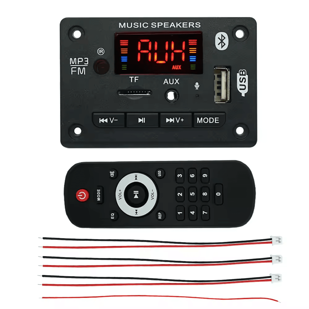 Modulo Amplificador USB AUX Bluetooth FM SD 7-16V - 2X25Wtts Ref: JQ-D003BT - Image 2