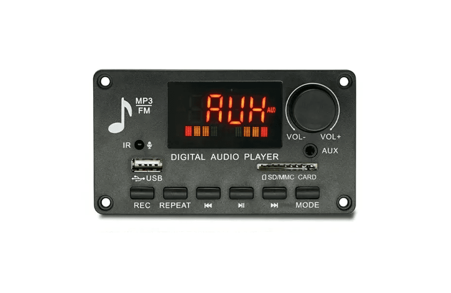 Modulo Amplificador USB AUX Bluetooth FM TF SD 12-24V 2X40Wtts Ref: JQ-D009BT
