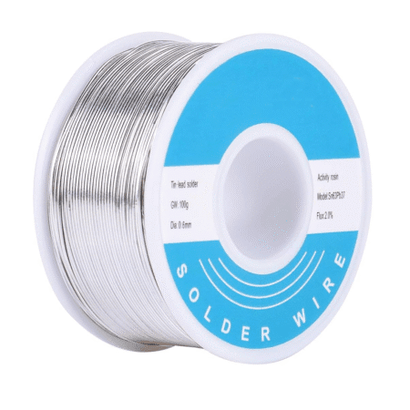 Rollo de soldadura / alambre de estaño 1mm Sn63 -37PbA Flux 2%