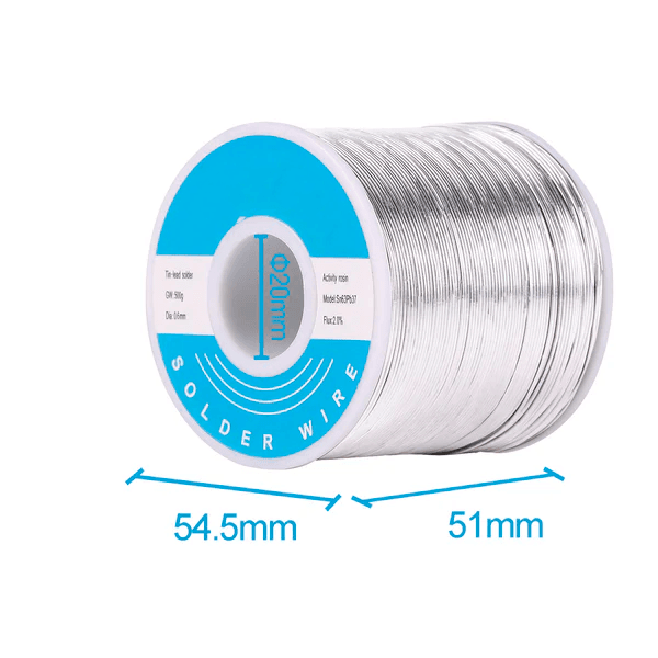 Rollo de soldadura / alambre de estaño 500 Gr 1mm Sn63 -37PbA Flux 2% - Image 2