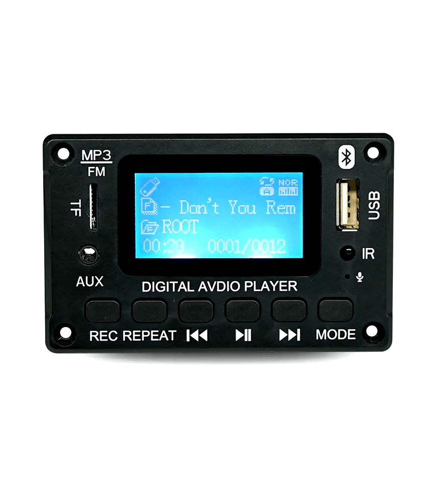Modulo Reproductor MP3 USB AUX Bluetooth FM TF Card 12V Ref: JQ-D116BT