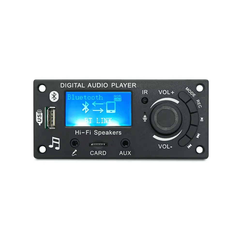 Modulo Reproductor MP3 USB AUX Bluetooth FM TF Card 12V Ref: JQ-D132BT