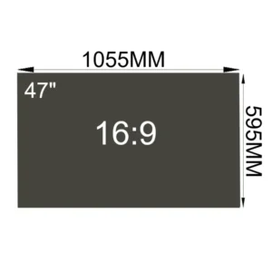 Película polarizada LCD para pantalla 47" Relación Aspecto (16:9) ( 1055x595mm )