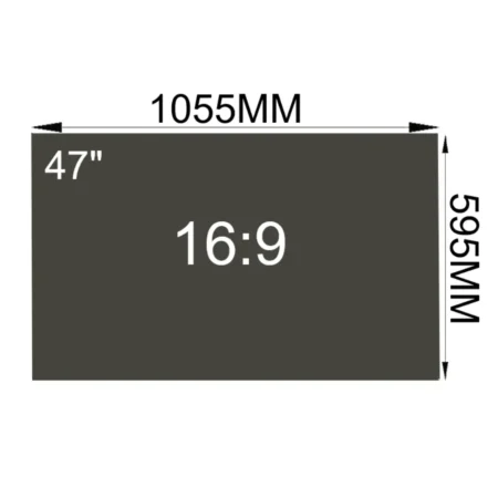 Filtro Polarizado LCD para TV 47" Pulgadas RA (16:9) ( 1055x595mm )