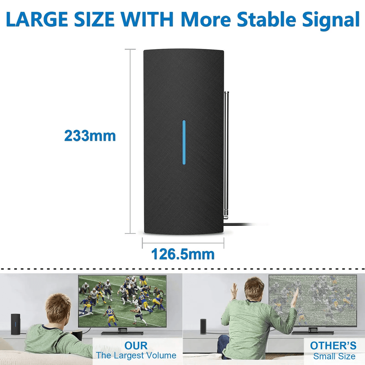 Antena TDT Interior / Exterior UHF 470-862Mhz Ganancia 28 dbi / DVB-T2 - Image 2