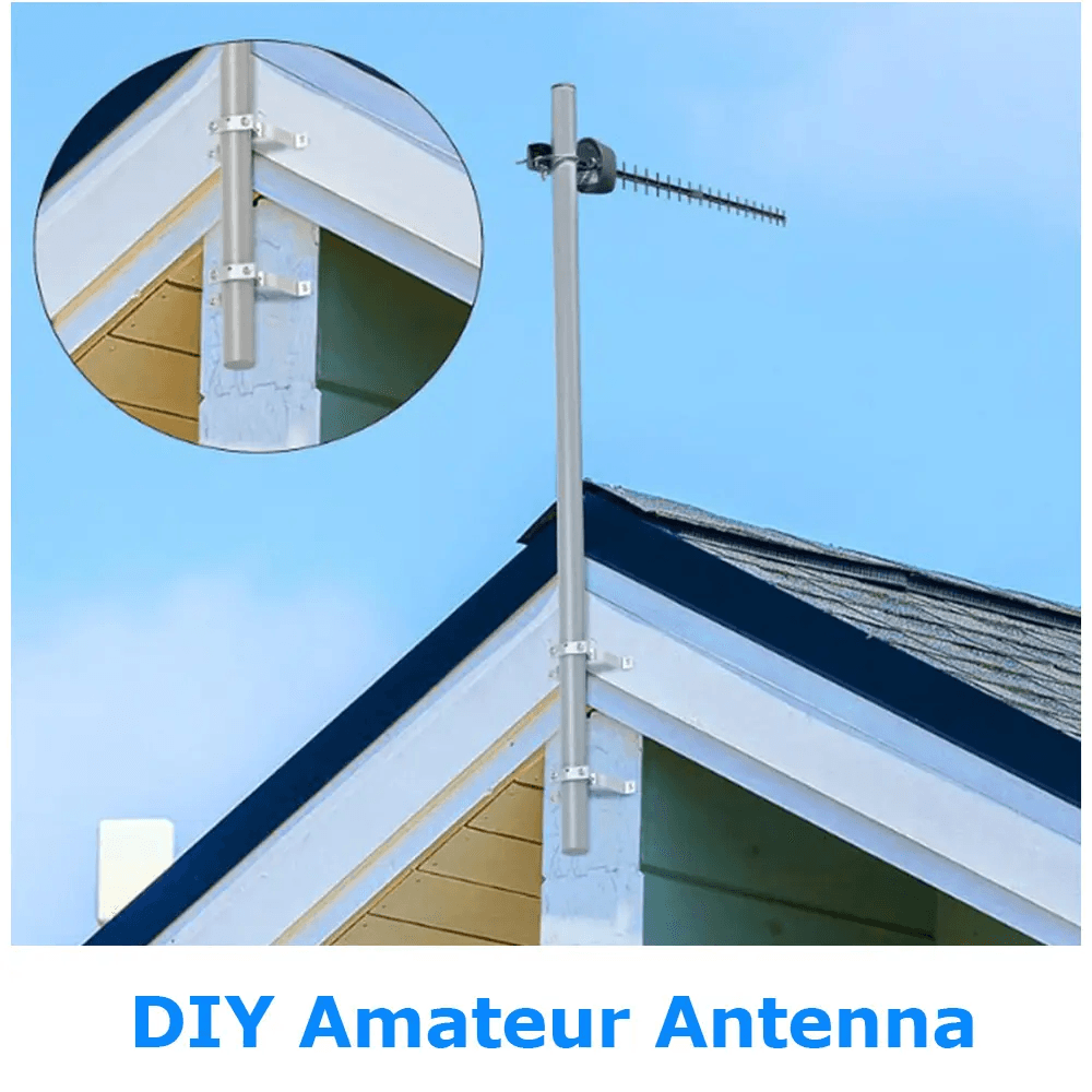 Kit Abrazaderas de Montaje en Pared para Mástil ó Poste de Antena TV, Satelite - Image 6